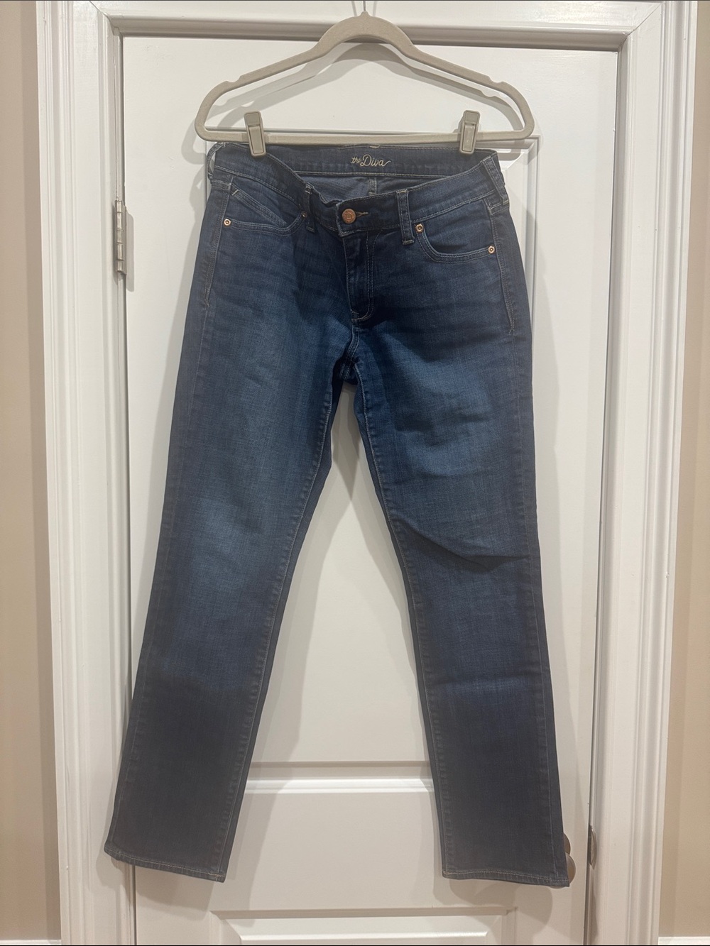 Old Navy The Diva Dark Blue Women's Straight Jeans